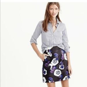 J.Crew A-Line Mini Skirt Violet Poppy